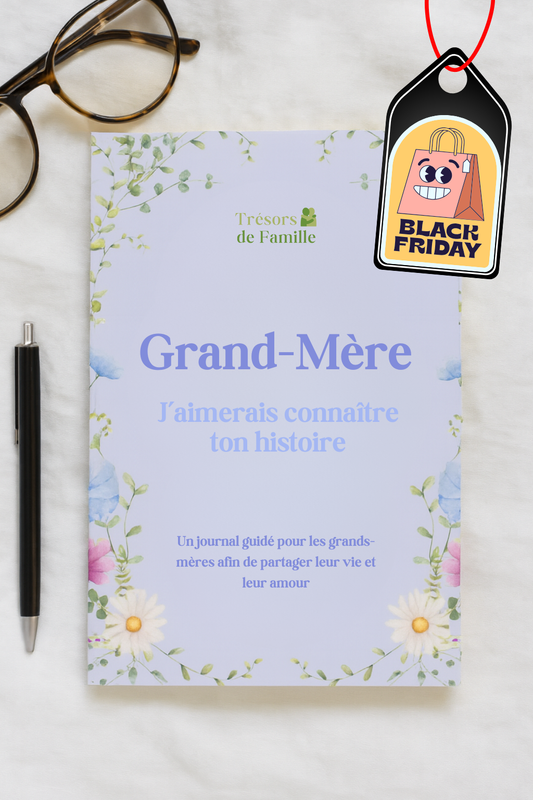 Journal Guidé – Les Souvenirs de Grand-Mère 💜 BLACK FRIDAY -50 % 💜
