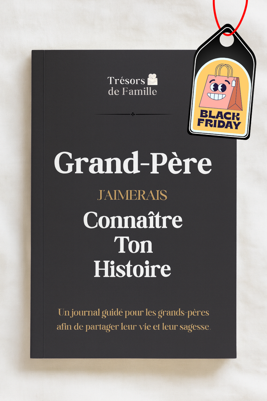 Journal Guidé – Les Souvenirs de Grand-Père 💙 BLACK FRIDAY -50 % 💙